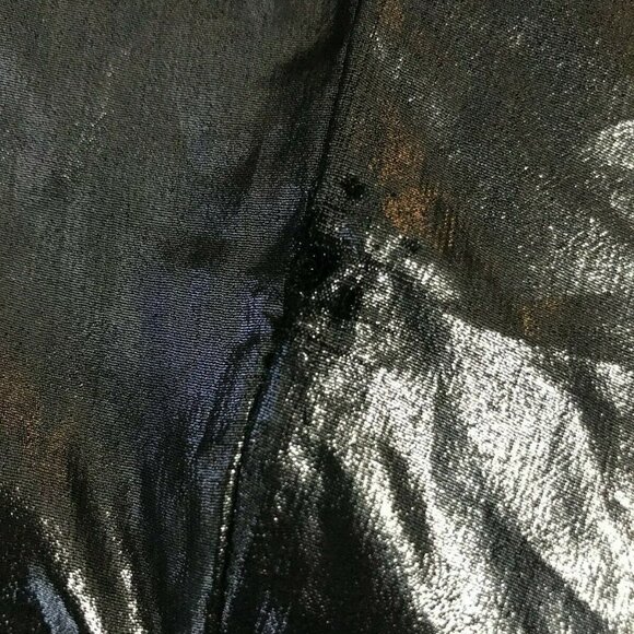 Trouve Silver Foil Metallic Tie Back Top XS - Picture 7 of 11